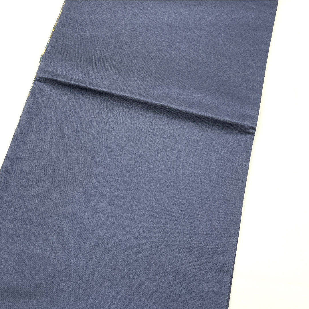 （未仕立）袋帯 全通全景 三十六歌仙文様 千紫萬紅 帯丈454cm 正絹 NEWランク 全通 フォーマル グレー系 1123003581422