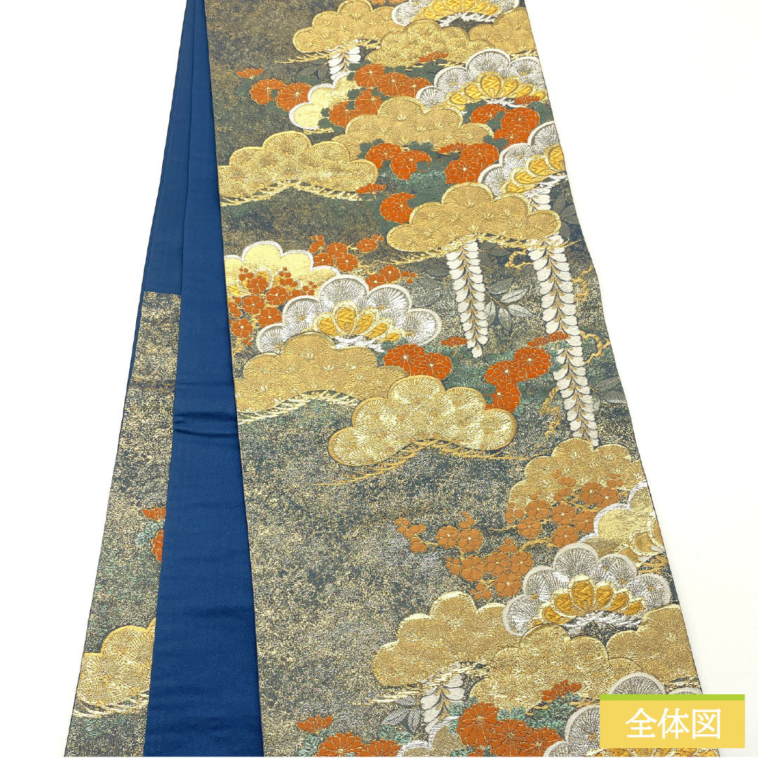 袋帯 正絹 Sランク 春秋松重文 西陣織    帯丈432cm 六通 フォーマル グラデーション系 1123016752399