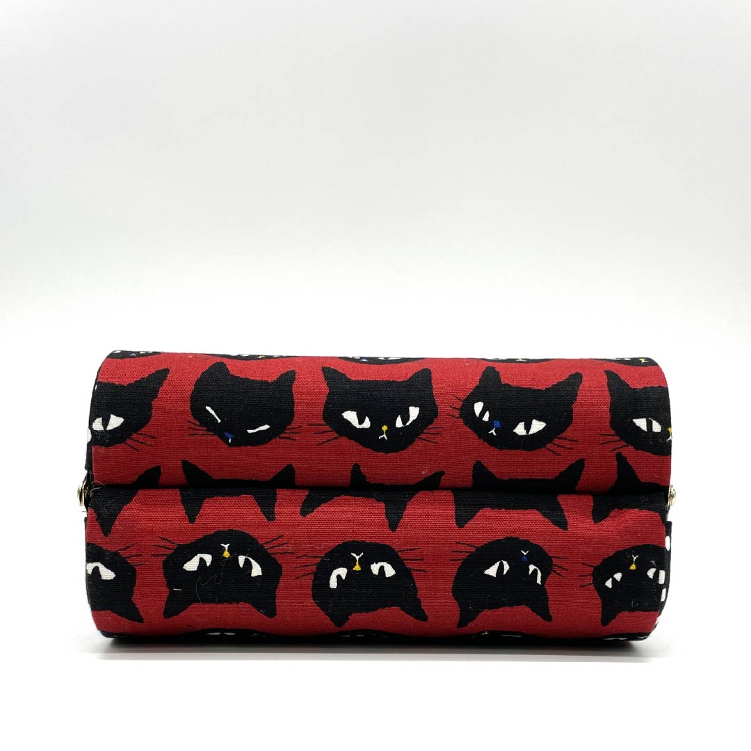 Japanese style bag, casual, black cat, cat, animal, red, NEW rank, 113900061112