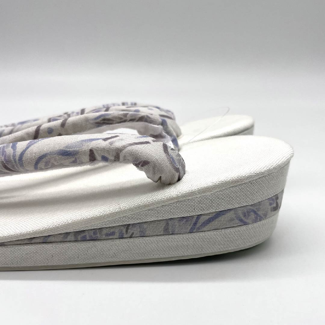 (New) Zori Sandals, Linen, NEW Rank, Summer Zori, Linen Zori, Made in Japan, For Summer, Length 24cm, L Size, White, 1122001581411