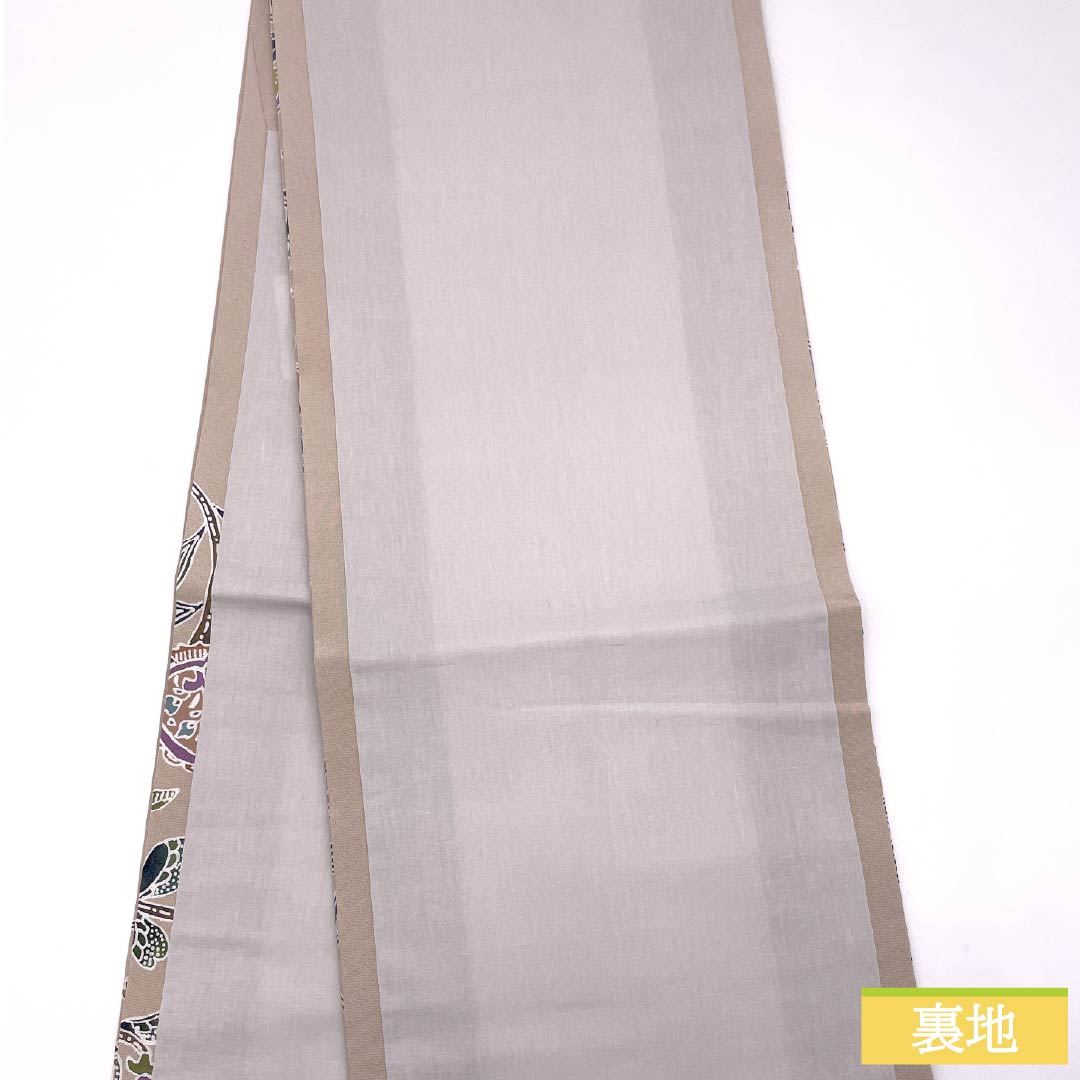 リサイクル着物】名古屋帯 正絹 Aランク 翁茶色（おきなちゃいろ） 型