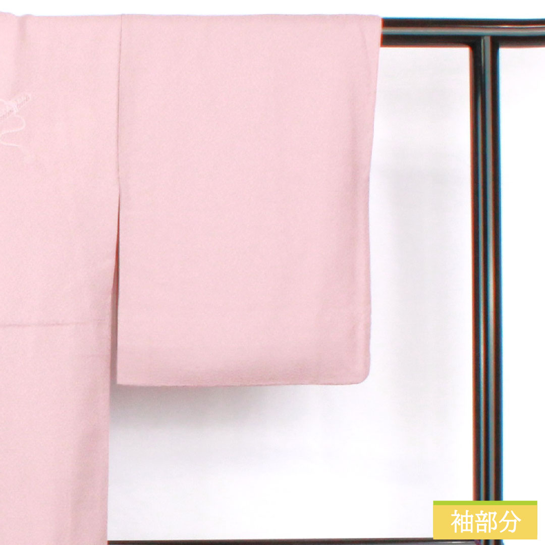 訪問着 正絹 袷 身丈149cm 裄丈62cm 薄藤色（うすふじいろ） 汕頭刺繡 蘇州刺繡 一つ紋 中陰五三桐 Sランク 紫系 1112005112120