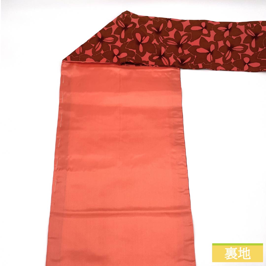 名古屋帯 正絹 Sランク 梅重色（うめがさねいろ） 染め帯 花模様 帯丈353cm 全通 カジュアル ピンク系 1124009412313 名古屋仕立て