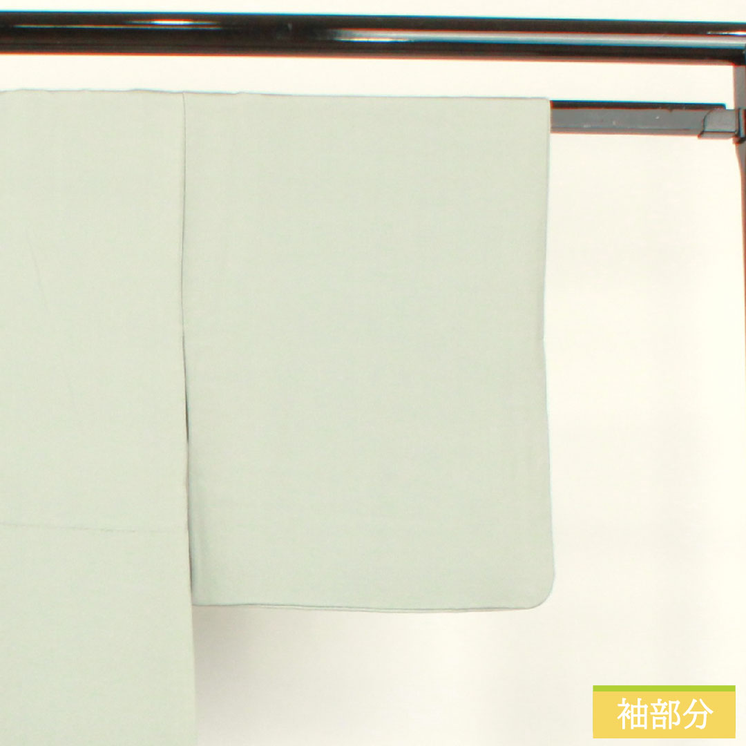 Plain color, pure silk, length 161.5cm, sleeve length 64.5cm, blue-and-white porcelain color, plain color, swallowtail butterfly, lined, S rank, gray 1114001482422