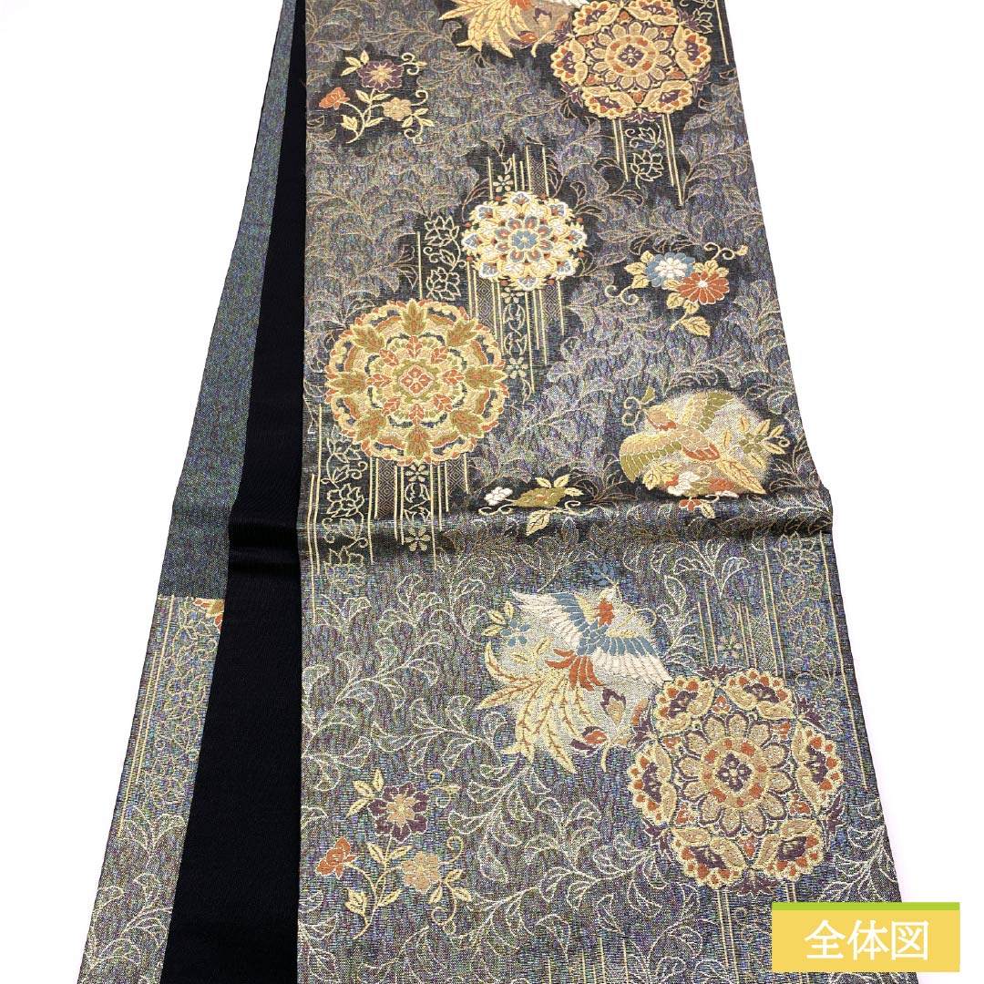 袋帯 正絹 留袖用 華文 鳳凰 唐花 帯丈440cm Sランク 六通 フォーマル グラデーション系 1123014322399