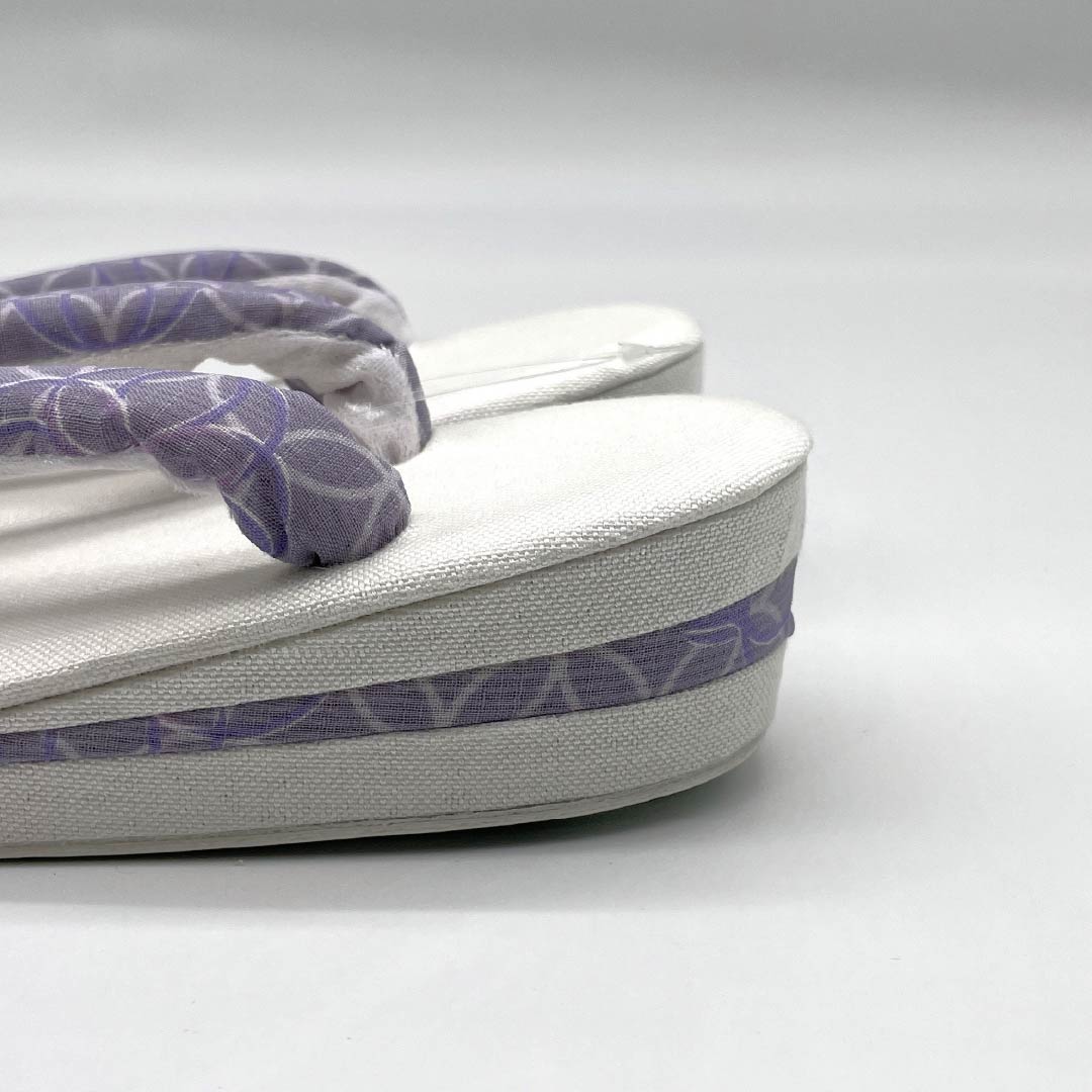 （新品）草履 亜麻 NEWランク 夏草履 亜麻草履 日本製 夏用 長さ24cm Lサイズ 白系 1122001711411