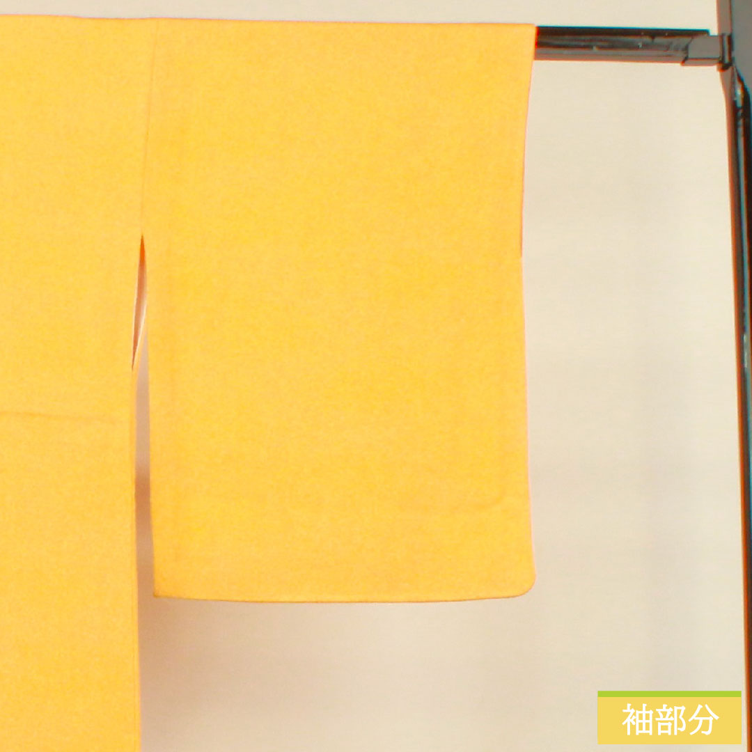 Plain color, pure silk, length 163.5cm, sleeve length 65.5cm, forget-me-not color, with basting thread, unused, lined, S rank, orange, 1114001202426
