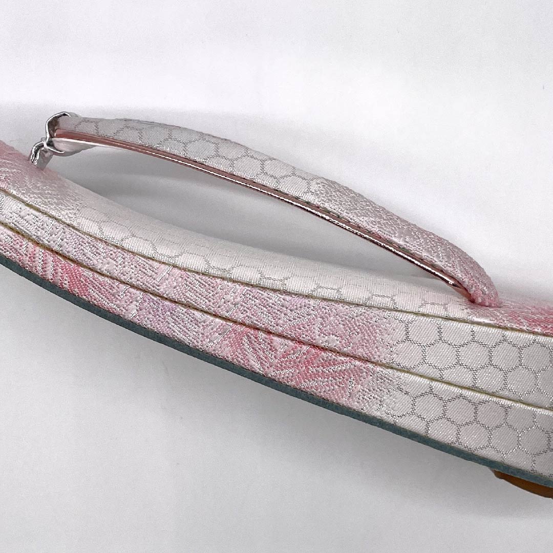 Formal sandals, obi fabric, B-rank, tortoiseshell pattern, length 23cm, size M, silver, product number 1122001314322