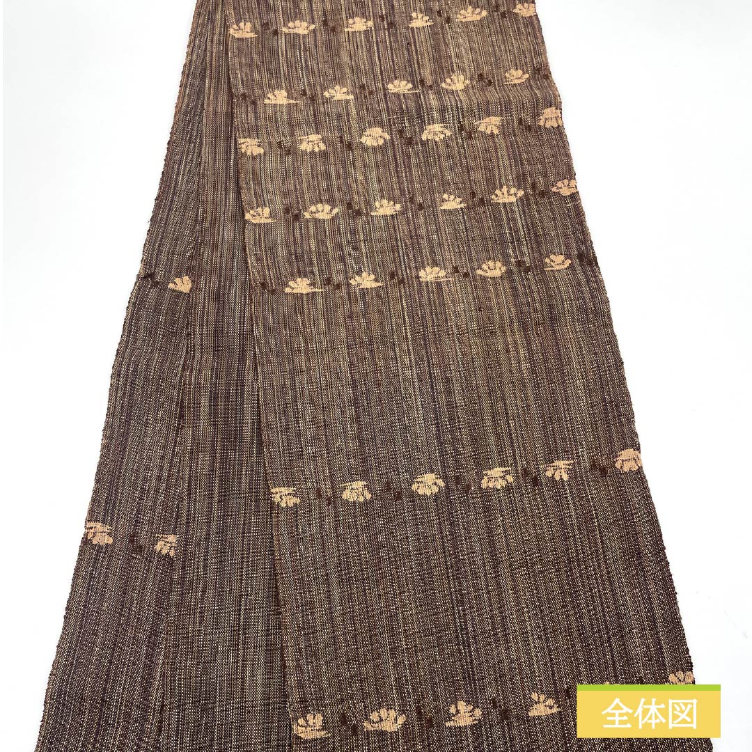 名古屋帯 抽象模様 帯丈348cm 正絹 Sランク ポイント柄 カジュアル グラデーション系 1124007112399 開き仕立て