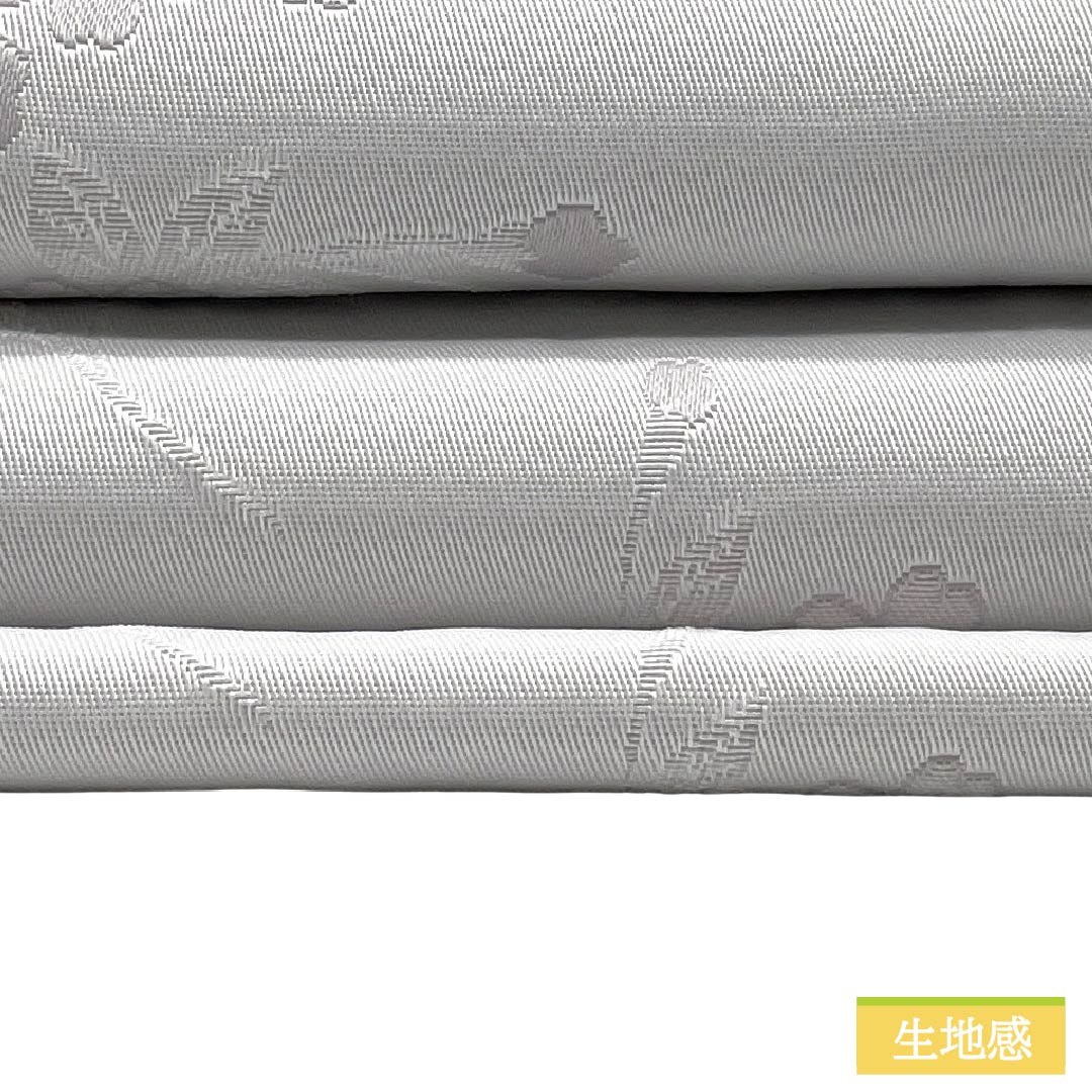 半幅帯 ポリエステル Sランク 白色（しろいろ） 桜 広幅 帯丈352cm 白系 1125003622311