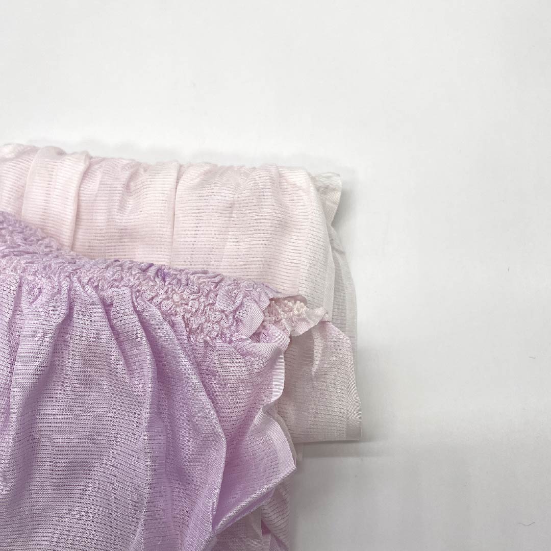 （新古品） 帯締め・帯揚げセット 正絹 NEWランク 唐棣色（にわうめいろ） 薄桜色（うすさくらいろ） 夏物 絞り 長さ約162cm 幅約1.4cm カジュアル ピンク系 1141000271313