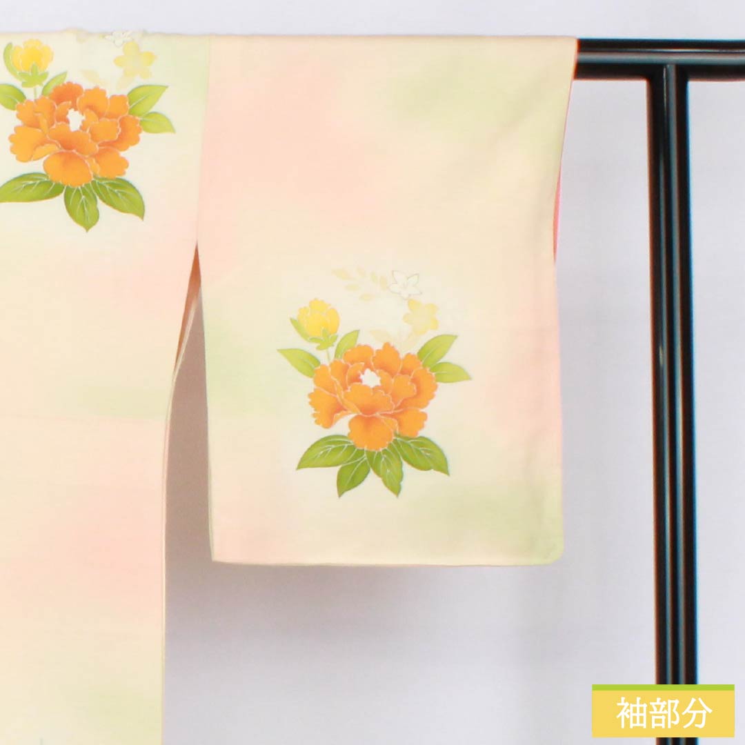 Visiting Kimono, Pure Silk, Rank B, Lined, Length 156.5cm, Sleeve Length 64cm, Kyoto Yuzen, Auspicious Pattern, Gradient, Product Number 1112006544399