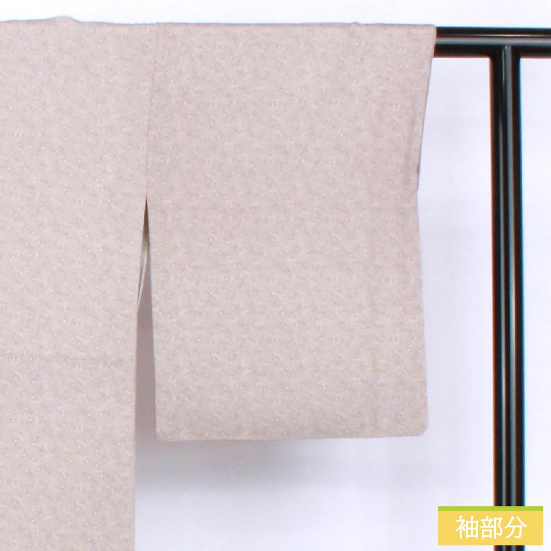 リサイクル着物】小紋 正絹 Sランク 身丈157.5cm 裄丈66cm 袷 灰桜色