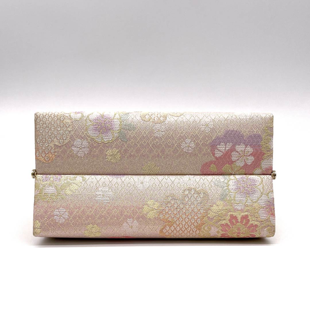 和装バック フォーマル 桜色（さくらいろ） 振袖用 桜 古典柄 ピンク系 Ｓランク 113900051213