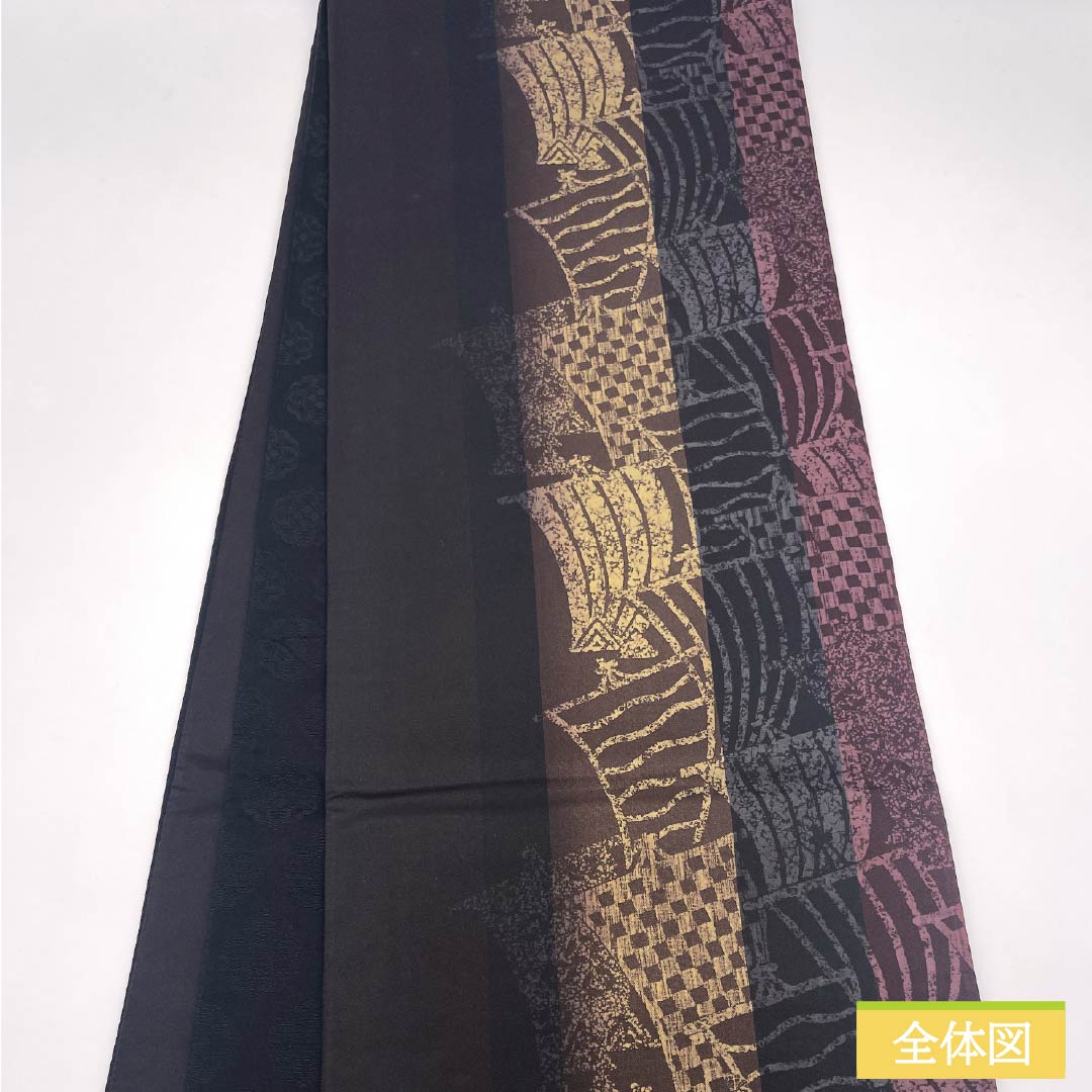 袋帯 正絹 帆 帯丈466cm Sランク 全通 カジュアル グラデーション系 1123012452499