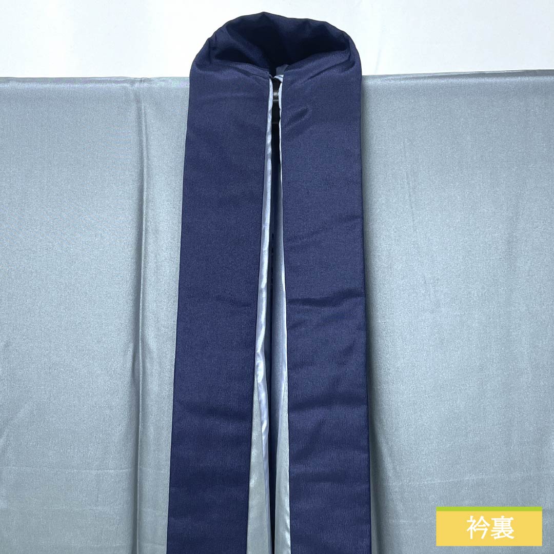 メンズ襦袢 正絹 Aランク 身丈139.5cm 裄丈69cm 空色鼠色（そらいろねずいろ） 虎 袷 グレー系 1140000993322