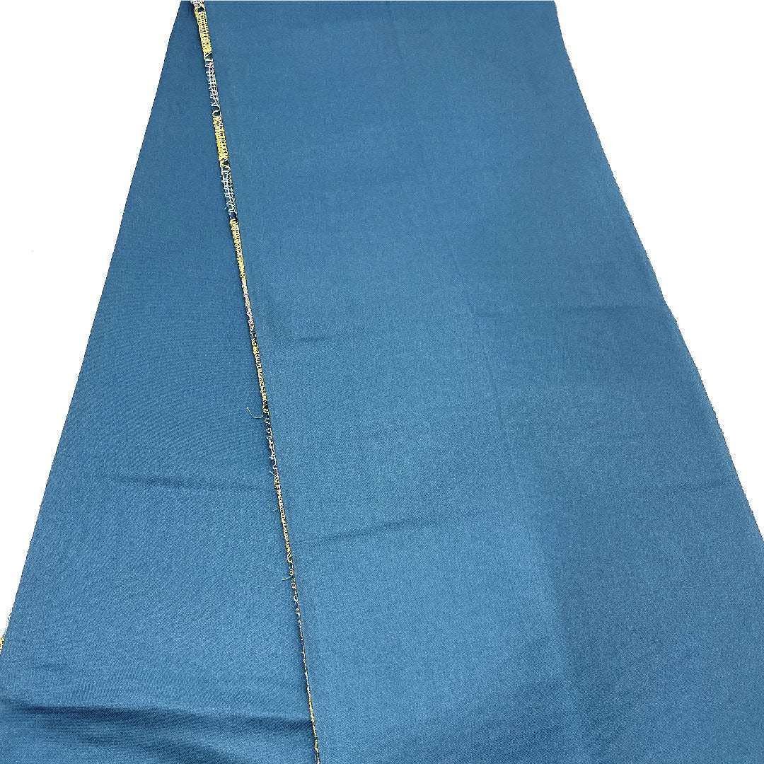 袋帯 ふくれ織り 帯丈452cm 正絹 Aランク 全通 カジュアル 青系 1123002563417