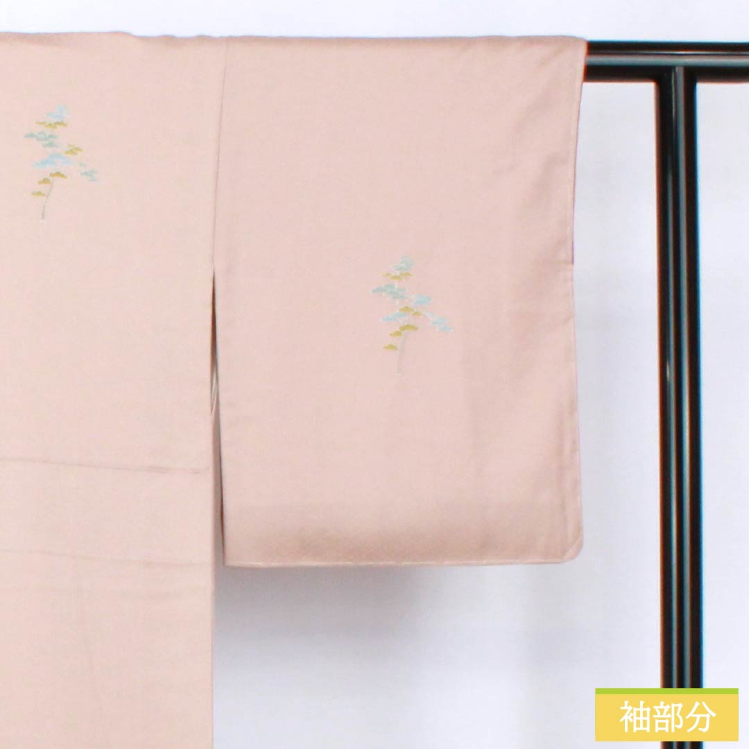 Visiting Kimono, Pure Silk, S Rank, Lined, Length 155.5cm, Sleeve Length 64.5cm, Naniwa Nezuiro (Naniwa Nezu-iro) Design, Kyoto Yuzen, Tsukesage, Child Design, Flowing Water Design, with Basting Thread, Pink, Product Number: 1112006612313