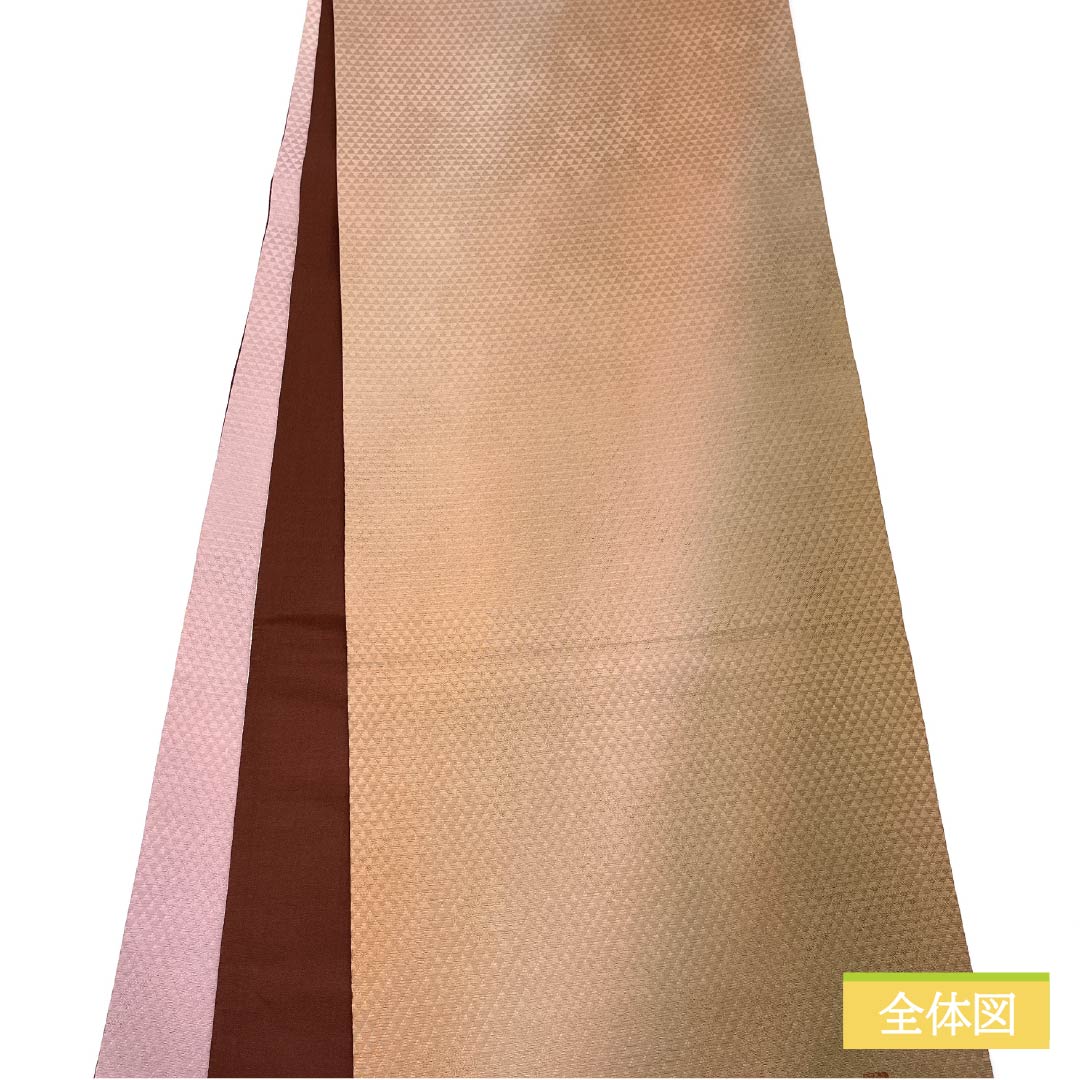 袋帯 正絹 Sランク 染め帯 作家物 草花模様 鱗 帯丈462cm ポイント柄 カジュアル グラデーション系 1123015352499