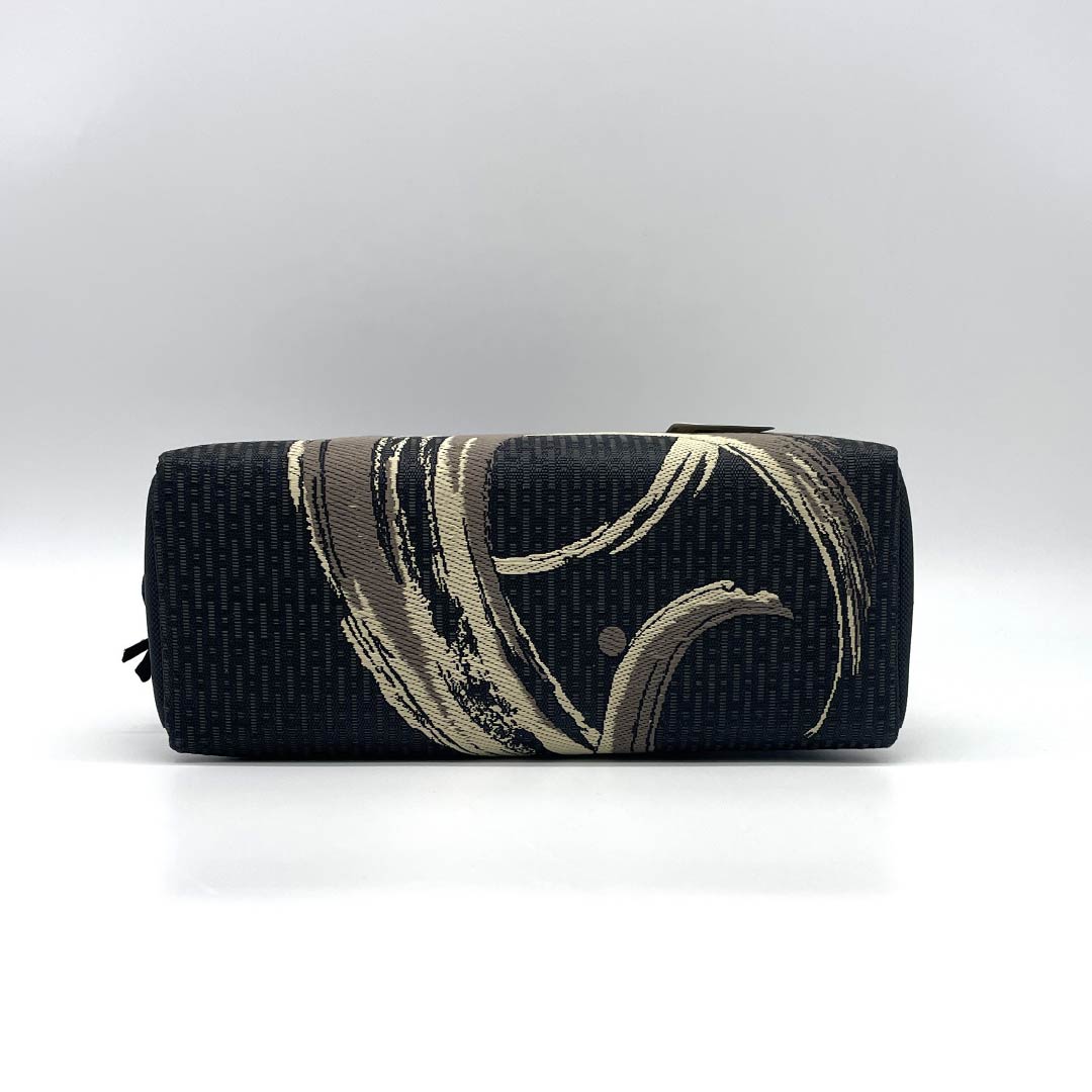 (Like New) Casual Japanese Bag, New Rank, Nishijin-ori Rikyu Bag, Black, 113900091110