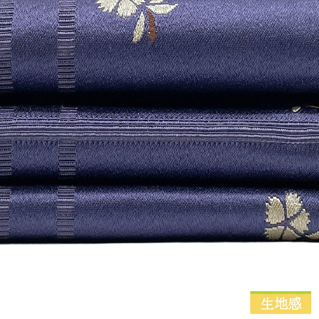 半幅帯 ポリエステル Sランク 桔梗納戸色（ききょうなんどいろ） 赤蘇芳色（あかすおういろ） リバーシブル 撫子 霞模様 帯丈388cm マルチカラー 1125004662328