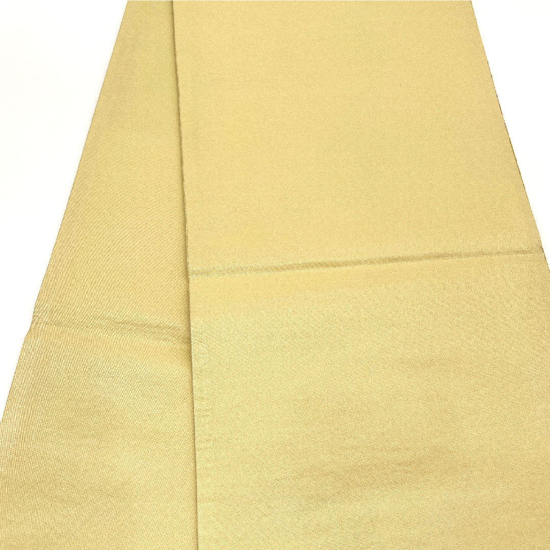 （未仕立）袋帯 吉祥文様 鳥 留袖 帯丈432cm 正絹 NEWランク 六通 フォーマル 金系 1123002441321