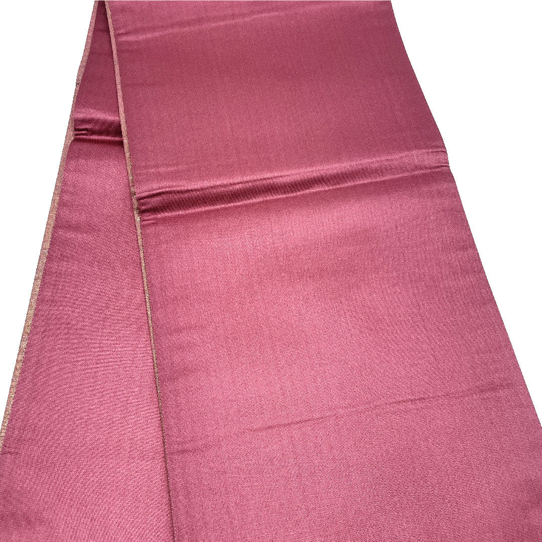 袋帯 七宝 麻の葉 染め帯 帯丈446cm 正絹 Sランク 全通 セミフォーマル 茶系 1123003392314