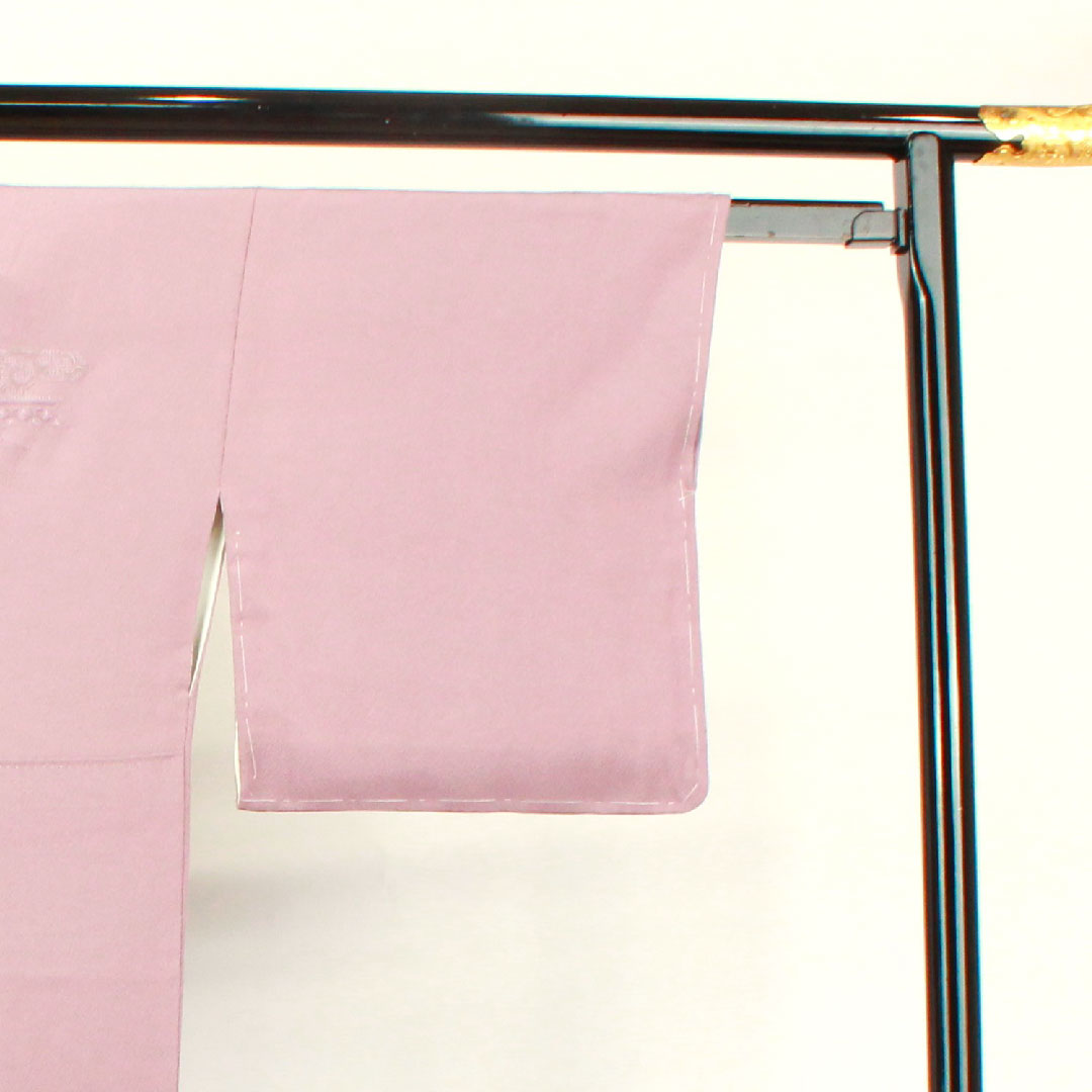 訪問着 袷 身丈156cm 裄丈65cm 未使用品 しつけ糸付き 薄藤色 蘇州刺繡 正絹 Sランク 紫系 1112002232320