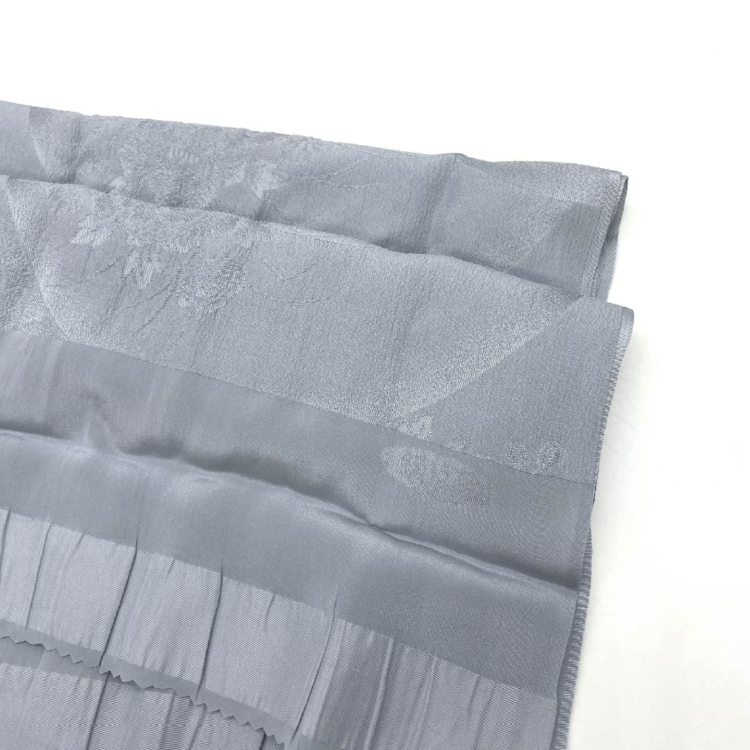 （新古品） 帯締め・帯揚げセット 正絹 NEWランク 薄鈍色（うすにびいろ） 喪服用 長さ約163cm 幅約1.5cm フォーマル グレー系 1141000201322