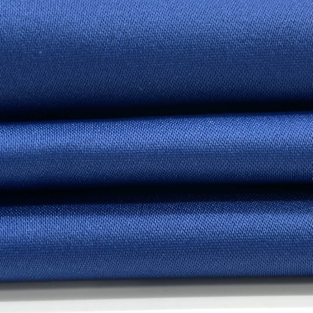 半幅帯 ポリエステル 紺桔梗色（こんききょういろ） 浴衣用 無地 リバーシブル 帯丈342cm 青系 Sランク 1125001952317