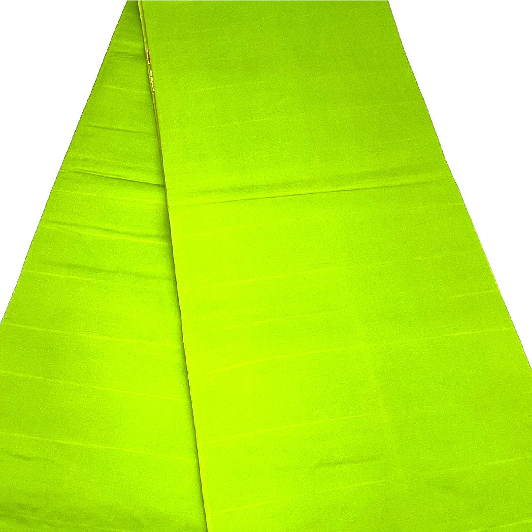 袋帯 菊 振袖用 亀甲 やまとオリジナル 帯丈424cm 正絹 Aランク 六通 フォーマル 緑系 1123003413319