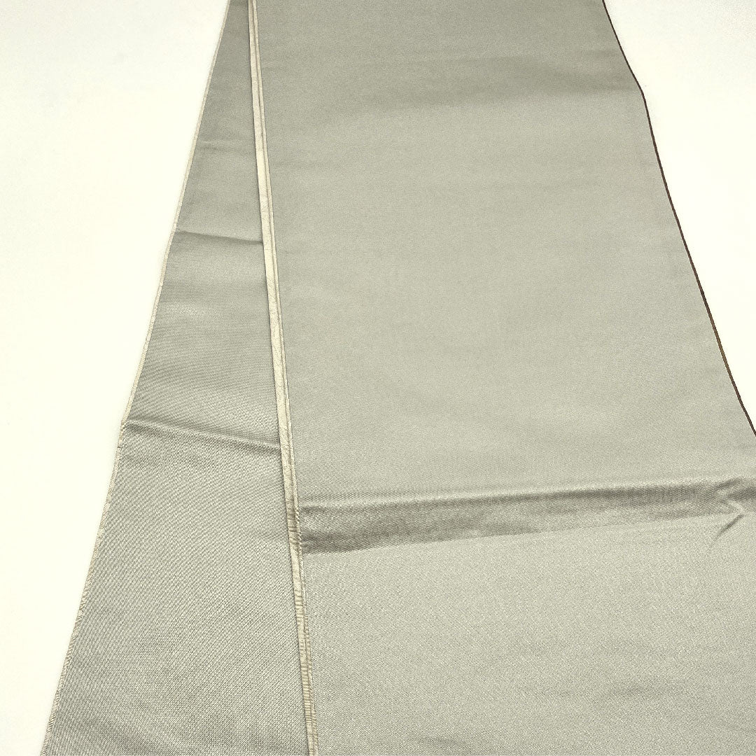 袋帯 染め帯 抽象模様 帯丈446cm 正絹 Aランク 全通 カジュアル 白系 1123005053311