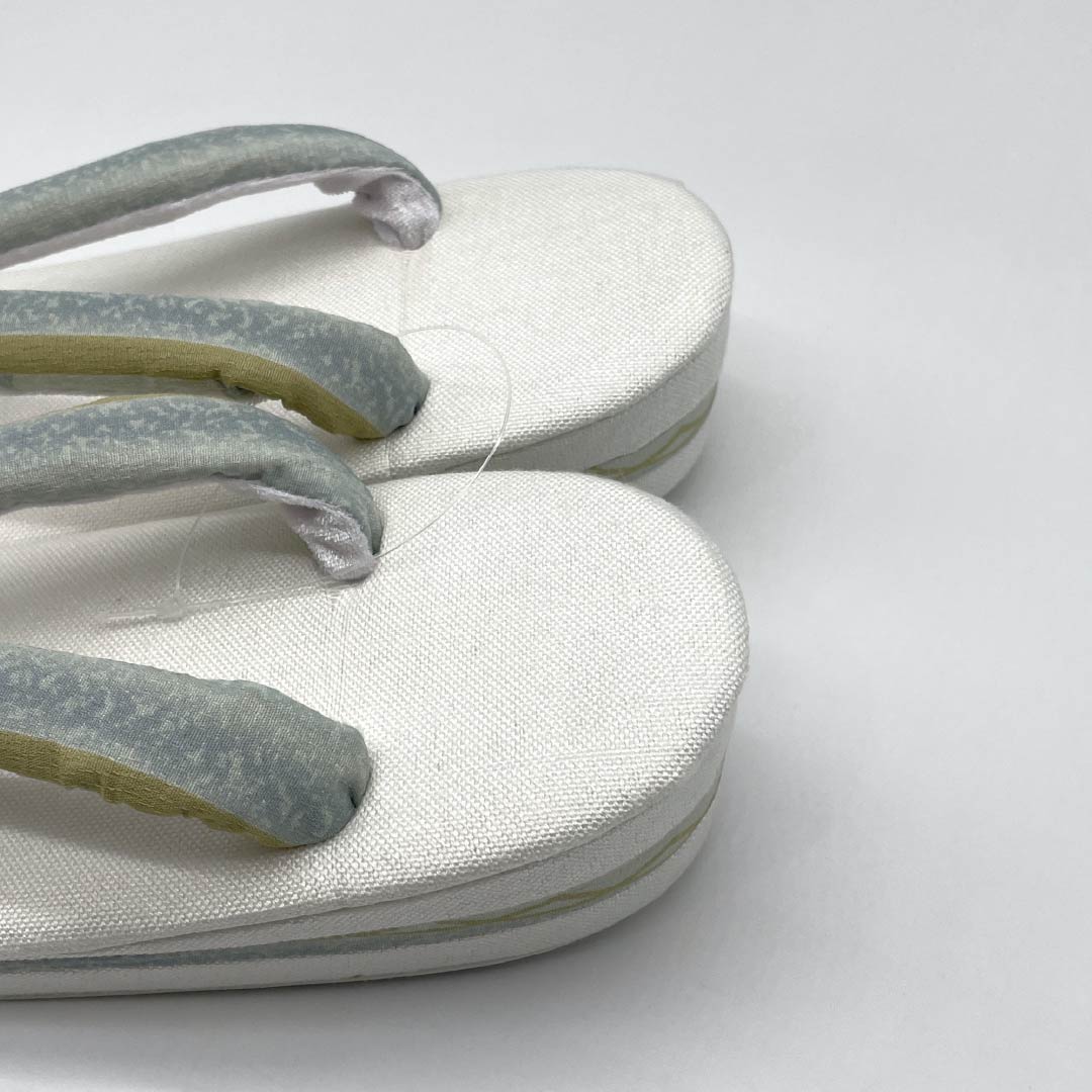 (New) Zori Sandals, Linen, NEW Rank, Summer Zori Sandals, Linen Zori Sandals, Made in Japan, For Summer, Length 24cm, L Size, White, 1122001721411