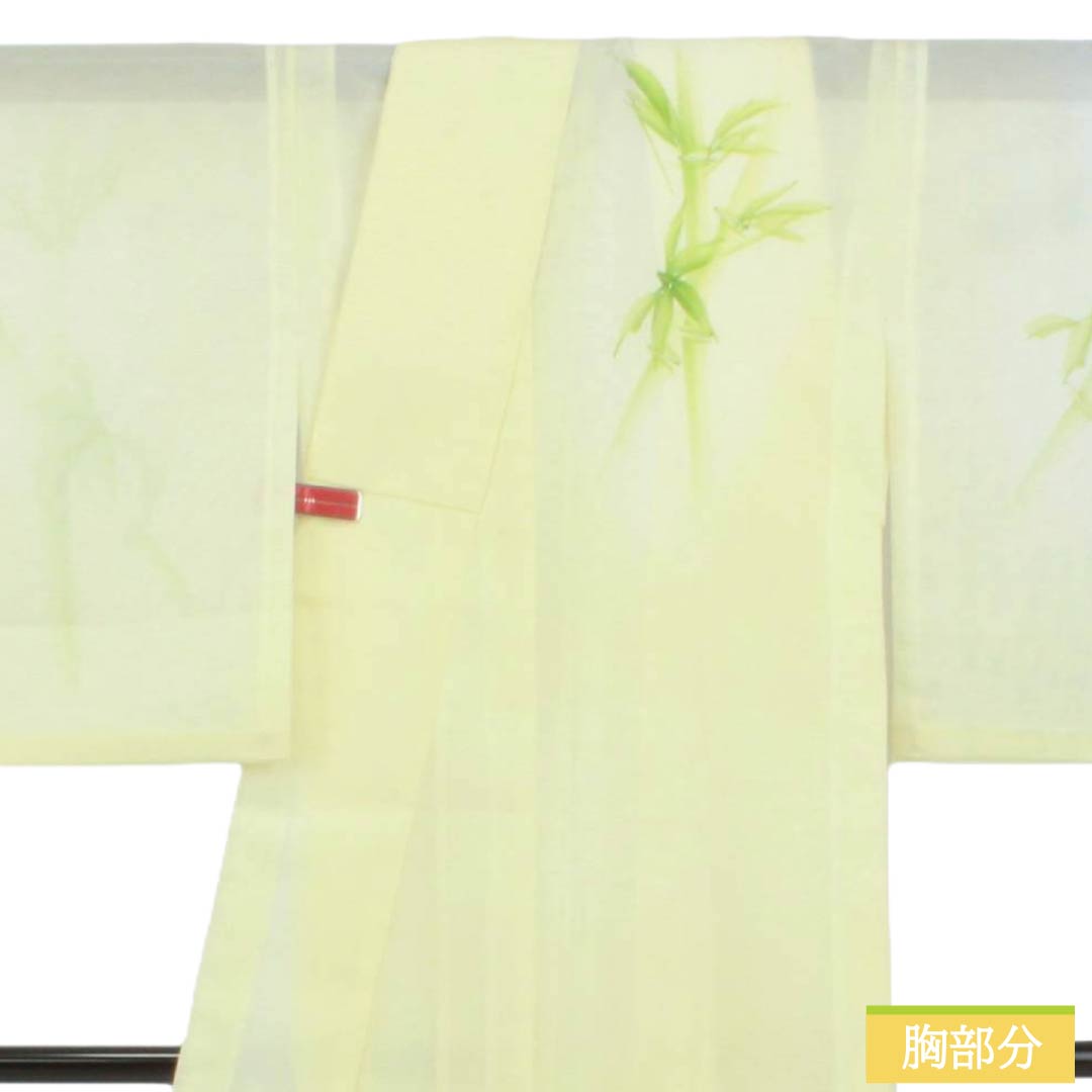 「縁」154ｃｍ～160ｃｍ 夏物 洗える ポリエステル 絽 訪問着 Ｂ１３７ リサイクル着物】夏物 ポリエステル 訪問着 Aランク 身丈160.5cm 裄丈