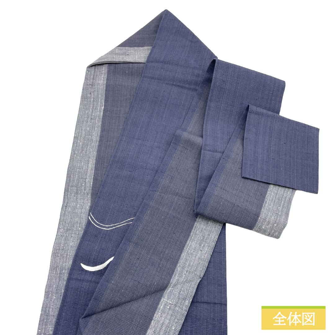 名古屋帯 正絹 Aランク 名古屋仕立て 桔梗納戸色（ききょうなんどいろ） 葡萄鼠色（ぶどうねずいろ） 薄鼠色（うすねずいろ） 鹿 帯丈364cm ポイント柄 カジュアル マルチカラー 1124014293328
