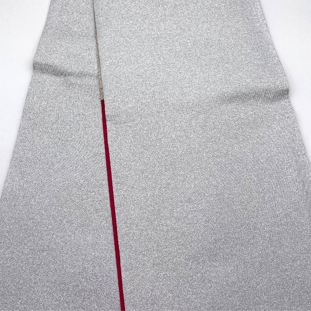 袋帯 苺色（いちごいろ） 振袖用 縞 帯丈436cm 正絹 Aランク 六通 フォーマル ピンク系 1123006543313