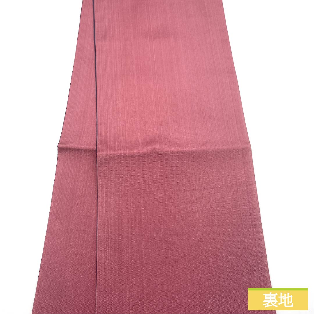 袋帯 正絹 Aランク 縞 帯丈440cm 全通 カジュアル グラデーション系 1123015403399