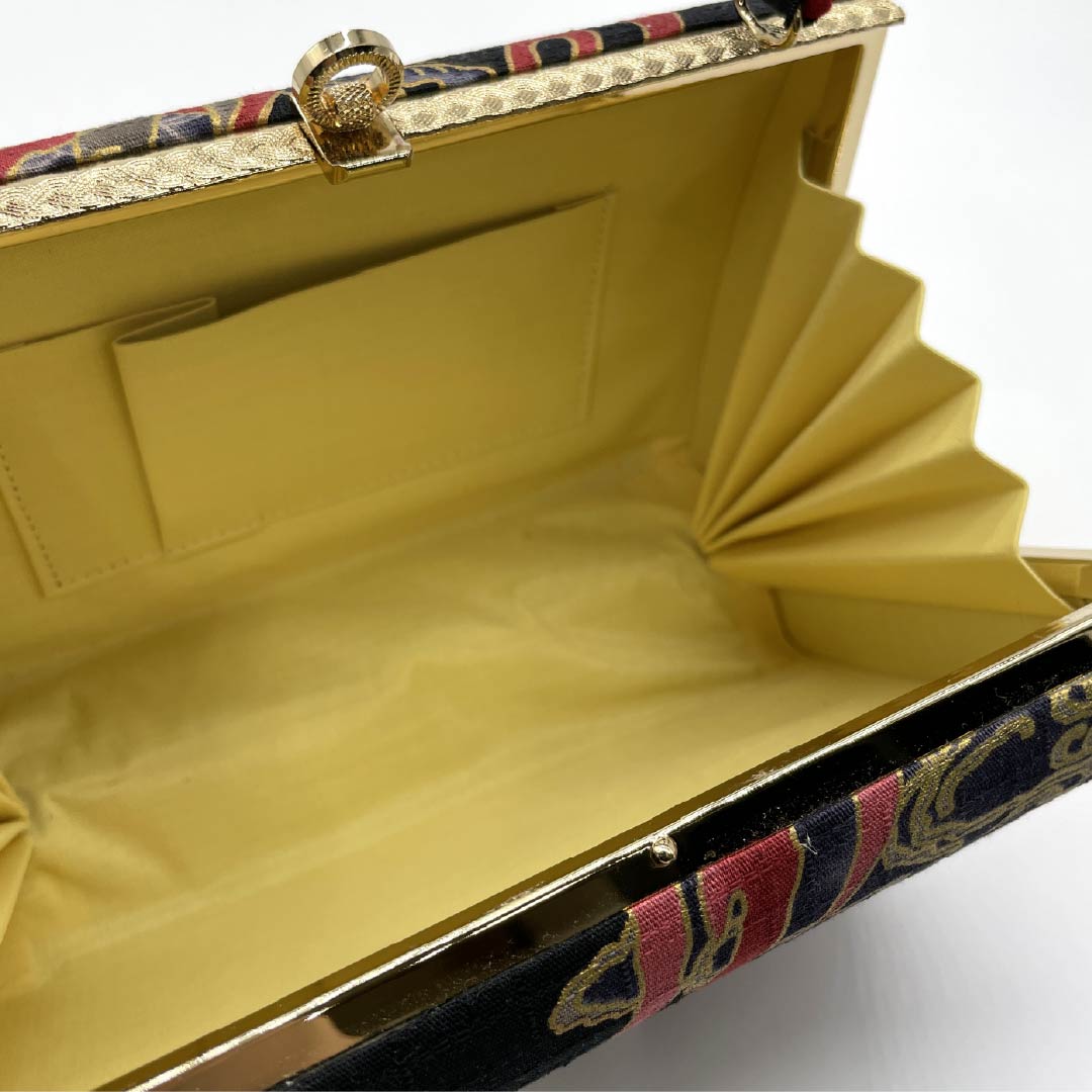 和装バッグ カジュアル NEWランク 黒色（くろいろ） 龍 古典柄 ハンドメイド作家 黒系 113900068110