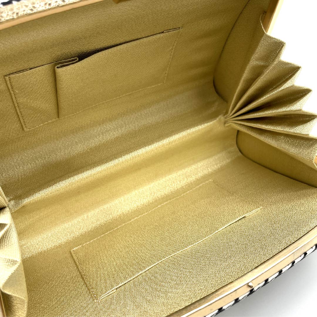 和装バッグ カジュアル 黒色（くろいろ） 千鳥格子 不思議の国のアリス トランプ 黒系 NEWランク 113900060110