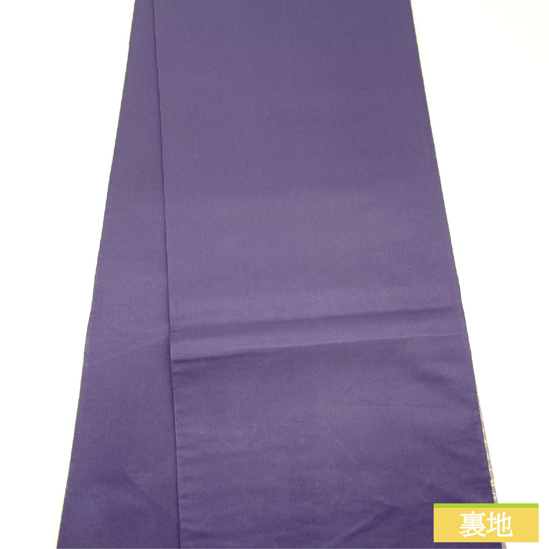 袋帯 正絹 Sランク 陰山織物 西陣織 箔屋清兵衛 彩り天目 霜鳥忍の世界 帯丈442cm 六通 フォーマル 紫系 1123016662320