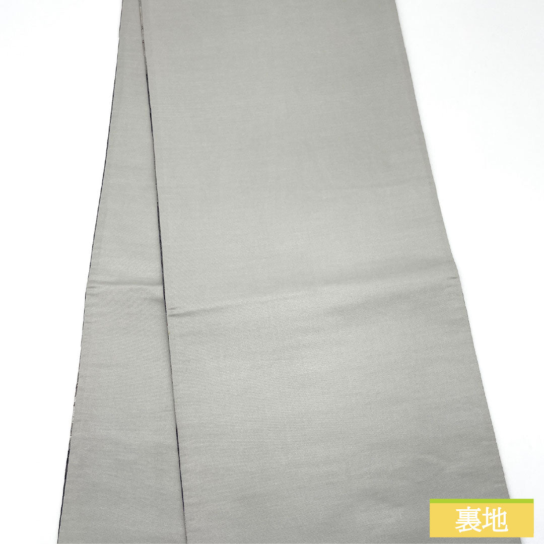 Fukuro Obi (Sash), Pure Silk, S-Rank, Nishijin-ori, Horizontal Stripes, 430cm Long, Six-Ply, Semi-Formal, Gradient Pattern, Item Number: 1123016342399