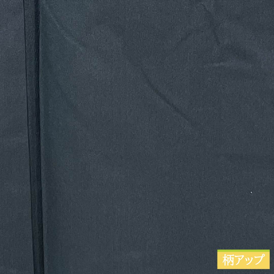 男物 正絹 Sランク 身丈153cm 裄丈67.5cm  御召御納戸色（おめしおなんどいろ） お召 無地 袷 紺系 1119001872518