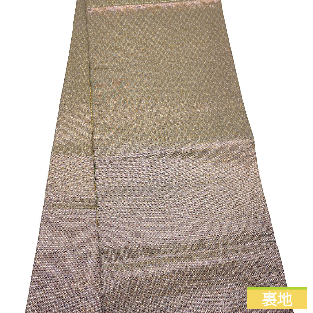 袋帯 正絹 Sランク 春秋草花模様 西陣織    帯丈432cm 六通 フォーマル グラデーション系 1123016762399