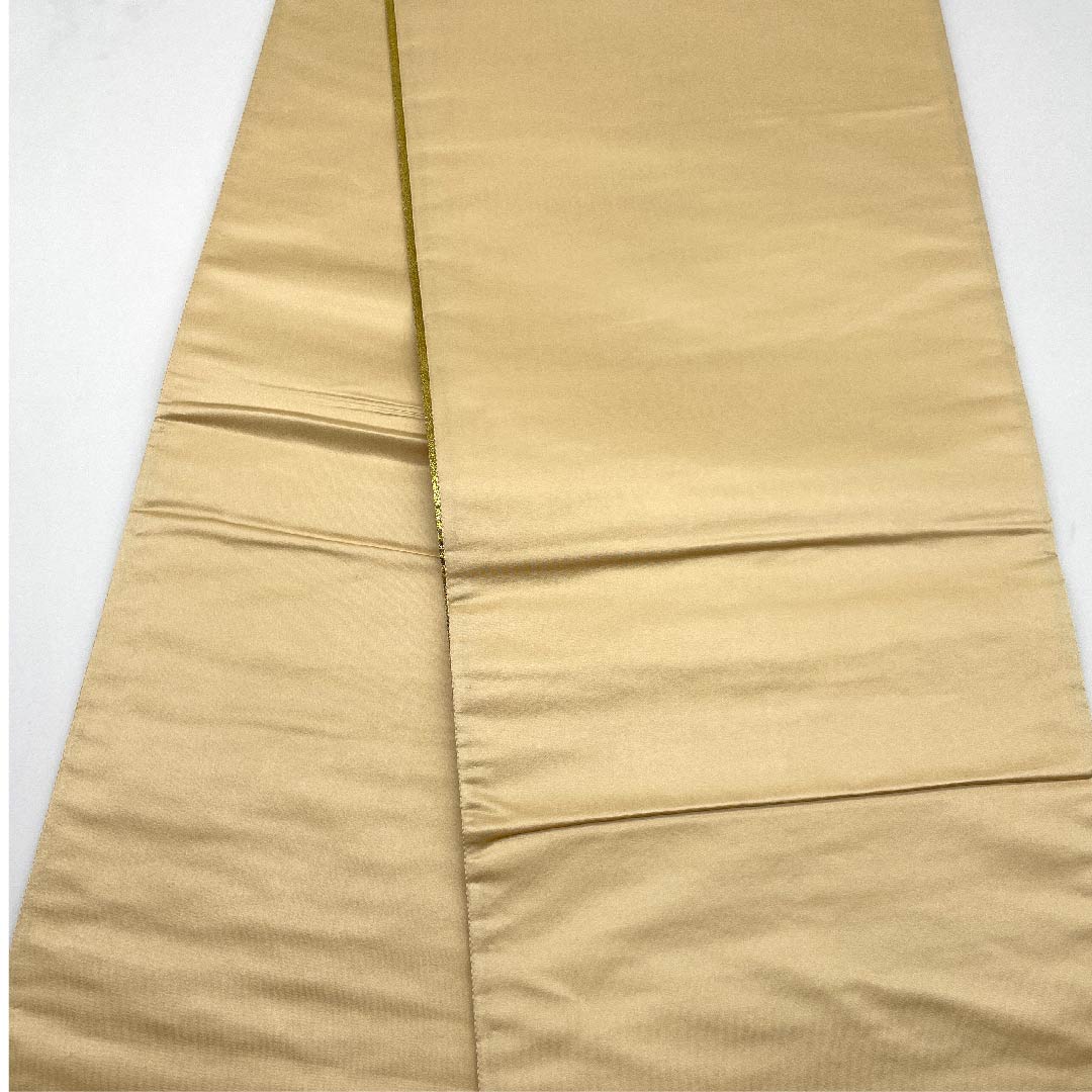 袋帯 金色 向かい鳳凰 花模様 帯丈430cm 正絹 Sランク 六通 フォーマル 金系 1123008112321