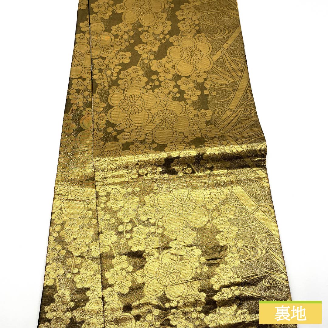 O02☆振袖用☆ 新品(保管品) 正絹 六通 高級袋帯 ネ/25BN20300【新作】【別誂えお仕立て付き】振袖用袋帯/25