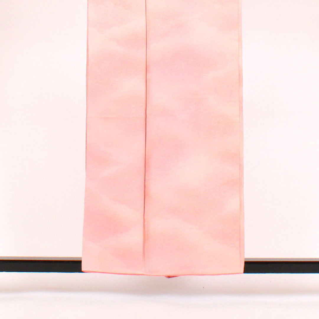 Plain color, landscape painting, length 158cm, sleeve length 65cm, lined, pure silk, A rank, pink, 1114000023113