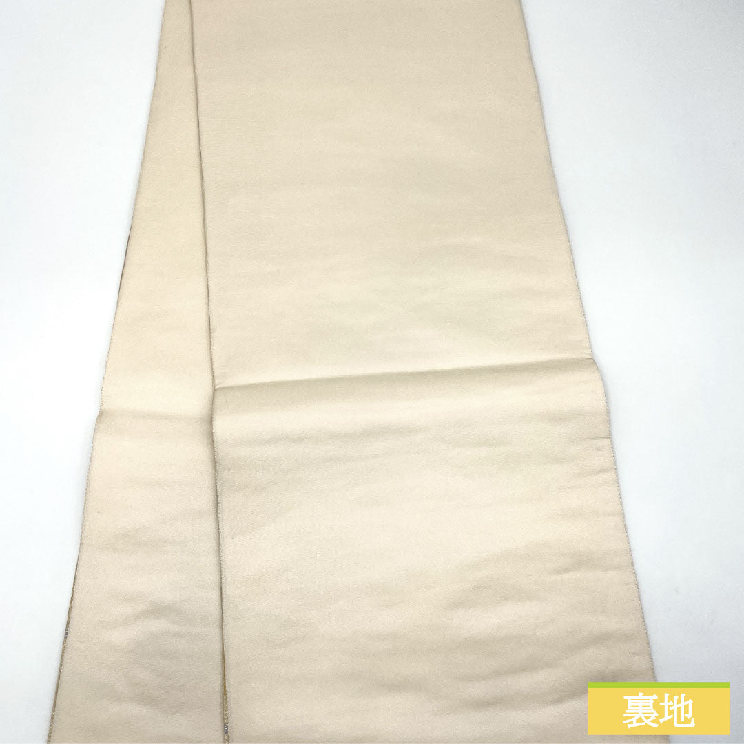 袋帯 正絹 Aランク 二条城二の丸御殿 西陣織 留袖用   帯丈428cm 六通 フォーマル 金系 1123017173321