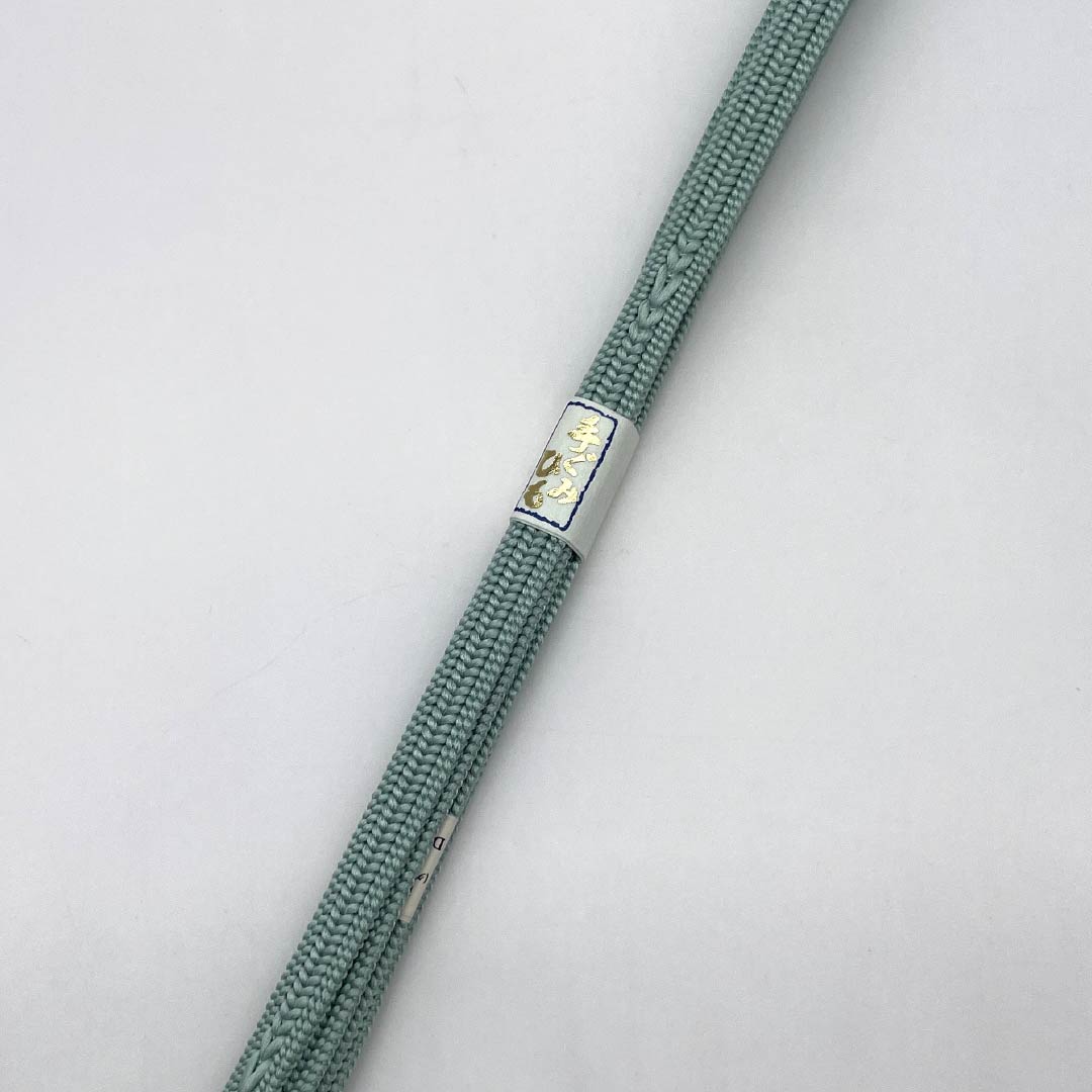 帯締め・帯揚げセット 正絹 Aランク 東雲色（しののめいろ） 薄浅葱色（うすあさぎいろ） 金彩加工 草花模様 長さ約160cm 幅約1cm フォーマル ピンク系 1141000163313