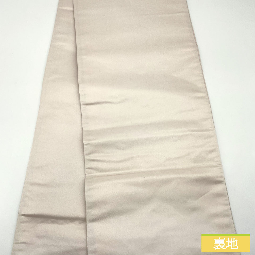 袋帯 正絹 Aランク 引箔 蘇州刺繡 祭王之夢 吉祥文様 留袖用 帯丈442cm ポイント柄 フォーマル 銀系 1123016413322