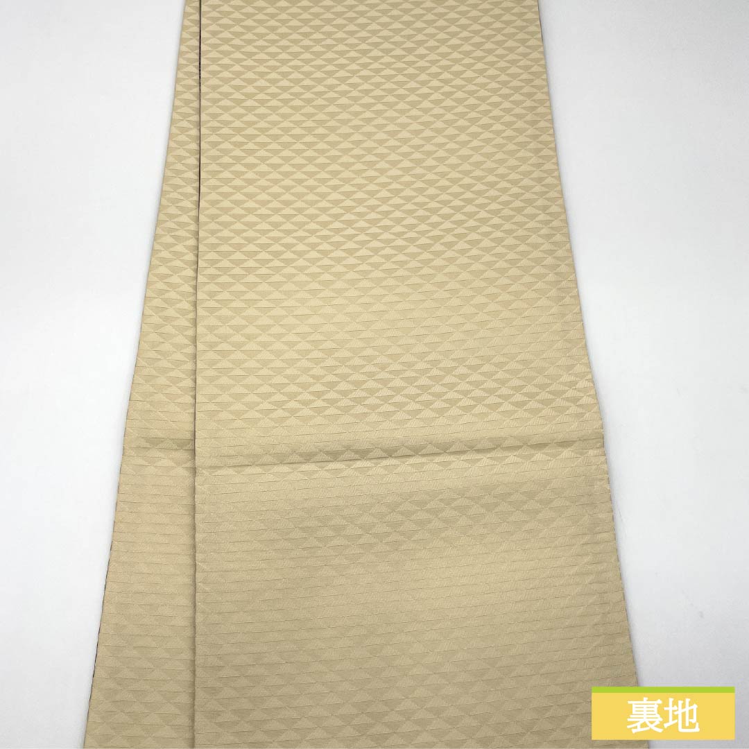 袋帯 正絹 染め帯 鹿の子模様 帯丈454cm Aランク 全通 セミフォーマル グラデーション系 1123014933499